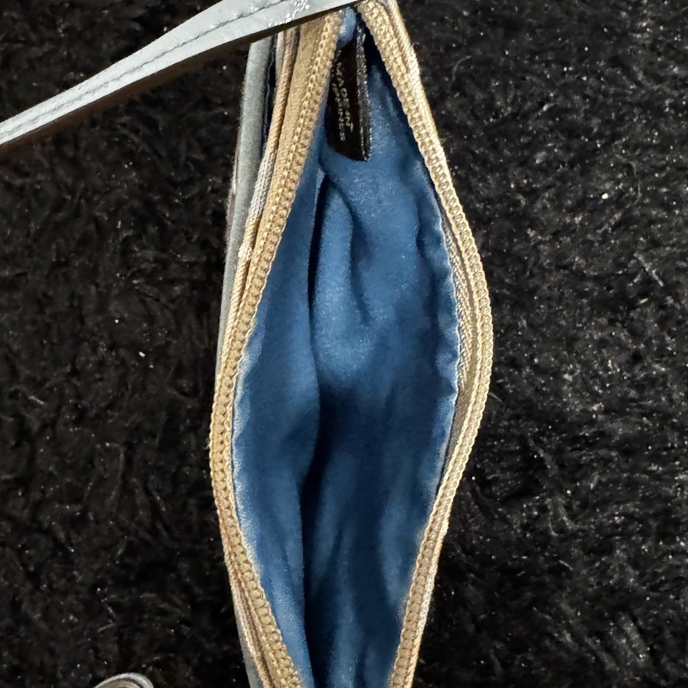 Coach Beige and Blue Signature Wristlet - Picture 4 of 4